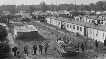 politie ontruiming kamp Vaassen 14 oktober 1976
